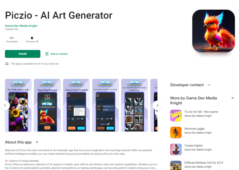 Piczio – AI Art Generator