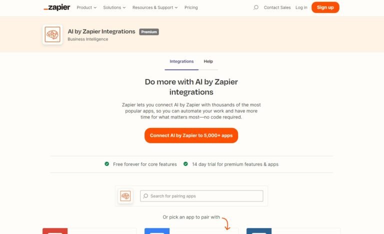 AI by Zapier Integrations