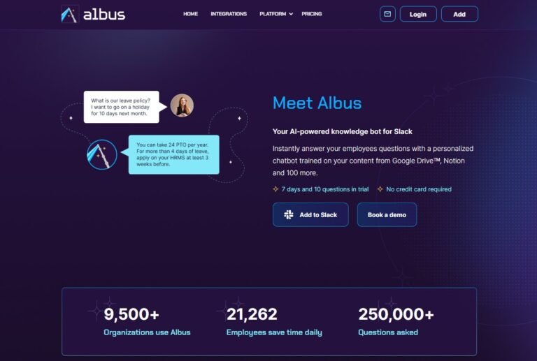 Albus for Slack