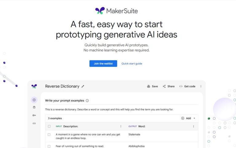 MakerSuite by Google