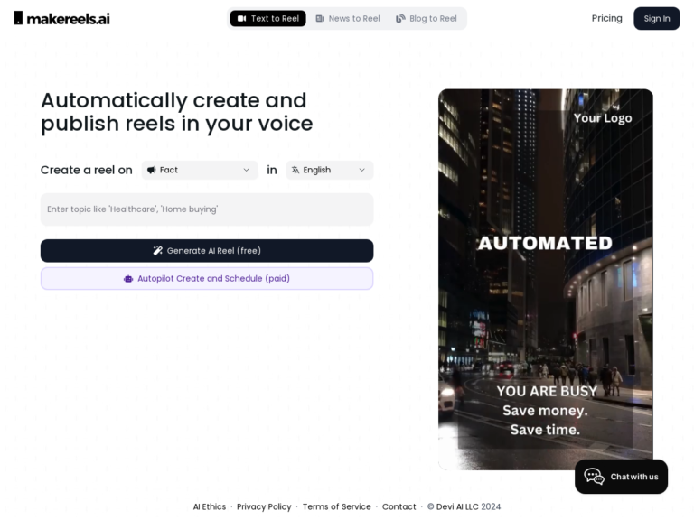 AI Text To Reels (Maker)