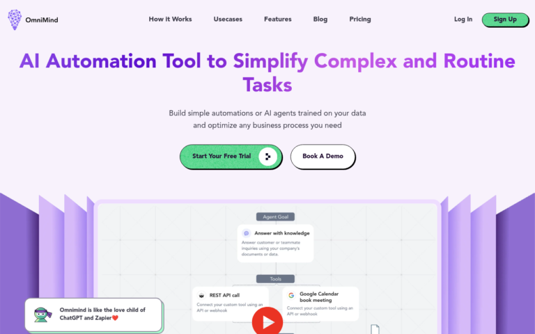Build AI Agents That Learn From Your Data & Use Your tools to Automate Your Workload.