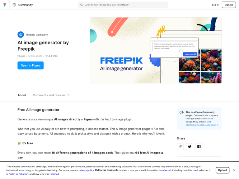 AI image generator by Freepik